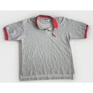 Vintage St Louis Cardinals Knights Athletics Red Size Collar Polo Shirt Mens M